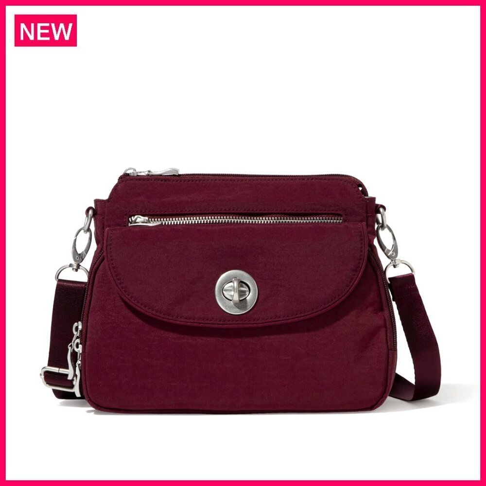 Lightweight Water-Resistant Crossbody Bag with RFID & Organization, 10x7 Travel